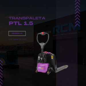 Transpaleta eléctrica AntOn by Jungheinrich PTL 1.5 con ruedas de apoyo
